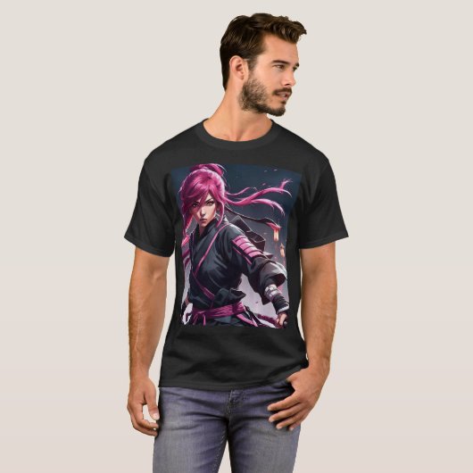 Anime Samurai T-Shirt (Vorne ganz)