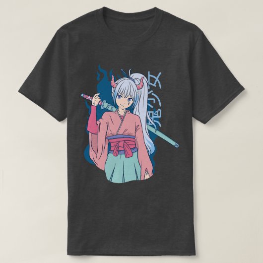 Anime Samurai Warrior Horns Otaku Manga Fighter ( T-Shirt (Design vorne)