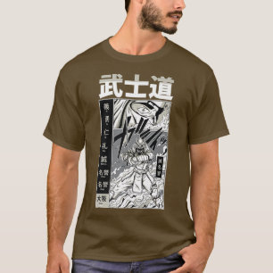 Anime Samurai Warrior Katana Fighter  T-Shirt