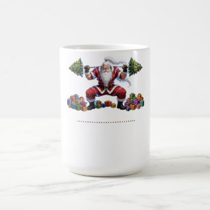Anime-Santa-Kniebeugen-Shirt - Lustiges Weihnachts Kaffeetasse