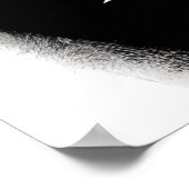 Anime, Schwarz, Weiß und Rot | AI Art Poster (Ecke)