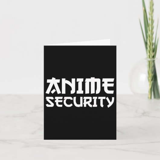 Anime Security Geburtstagsfamilie Manga Halloween Karte (Vorderseite)