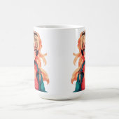 Anime Serenade: Türkis Melody Kaffeetasse (Mittel)