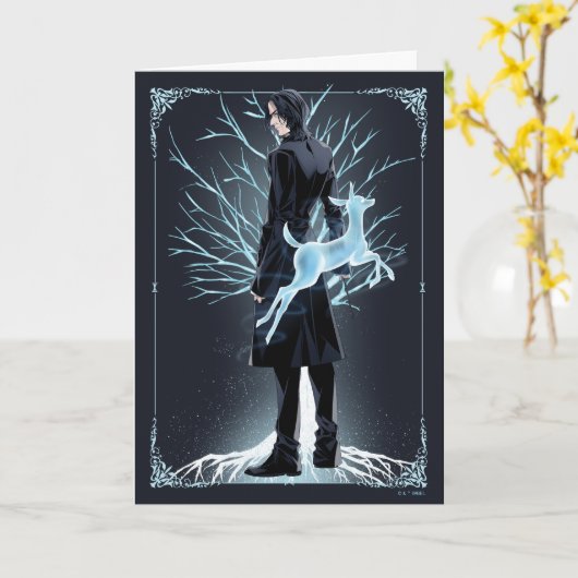 Anime Severus Snapes Doe Patronus Karte (Gelbe Blume)