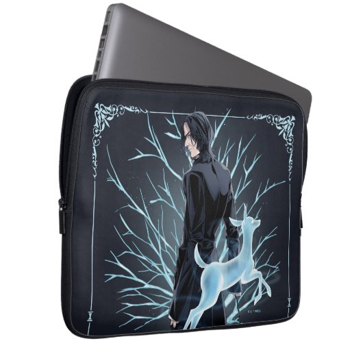 Anime Severus Snapes Doe Patronus Laptopschutzhülle (Vorne Rechts)