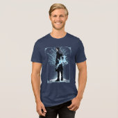 Anime Severus Snapes Doe Patronus Tri-Blend Shirt (Vorderseite voll)