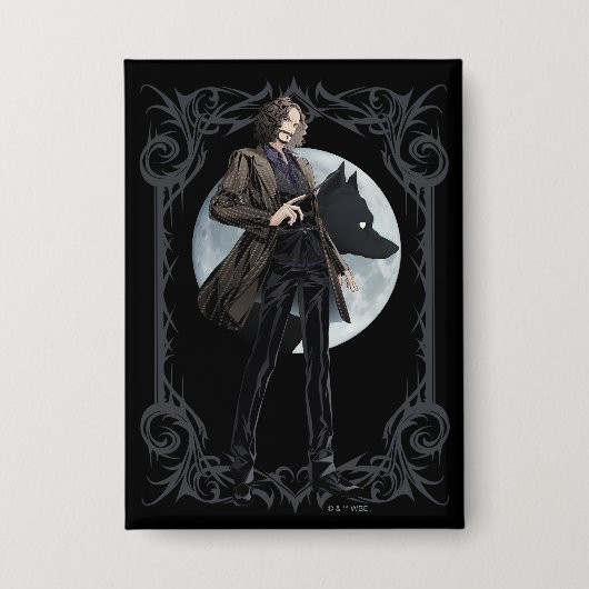 Anime Sirius Black Animagus Button (Vorderseite)