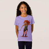 Anime Skater Girl T-Shirt (Vorne ganz)