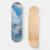 Anime Sky Clouds Skateboard (Vorderseite)