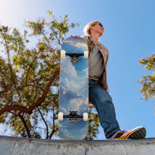 Anime Sky Clouds Skateboard (Außen 1)