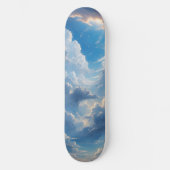 Anime Sky Clouds Skateboard (Vorderseite)
