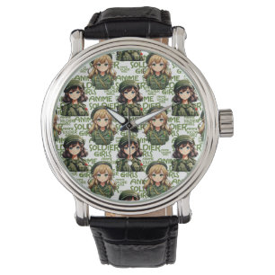 Anime Soldier Girls Design Armbanduhr