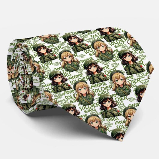 Anime Soldier Girls Design Krawatte