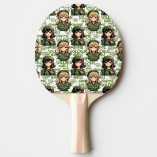 Anime Soldier Girls Design Tischtennis Schläger
