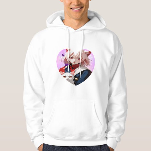 Anime Soul & Feline Eyes Hoodie (Vorderseite)