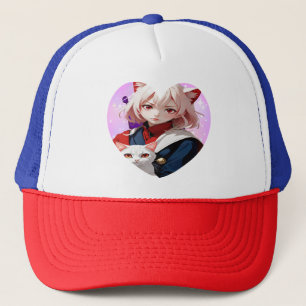 Anime Soul & Feline Eyes Truckerkappe