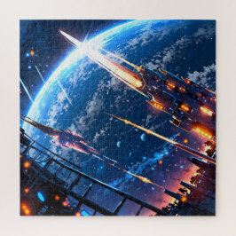 Anime space art puzzle