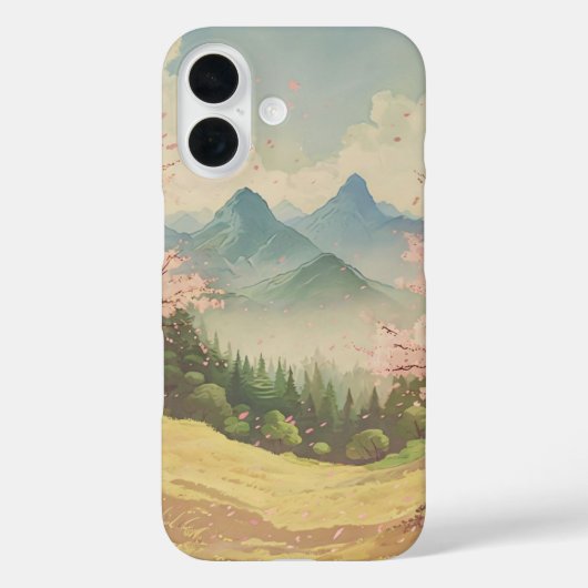 Anime Spring Blossom iPhone 16 Fall Case-Mate iPhone Hülle (Rückseite)