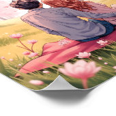 Anime Spring Blossom Picnic Wall Art Poster (Ecke)
