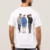 Anime Squad Goals T-Shirt - Drei Freunde (Rückseite)