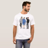 Anime Squad Goals T-Shirt - Drei Freunde (Vorne ganz)