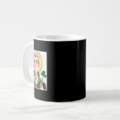 Anime St Patrick Katholic Saint Patrick's Day Mang Kaffeetasse (Vorderseite Links)