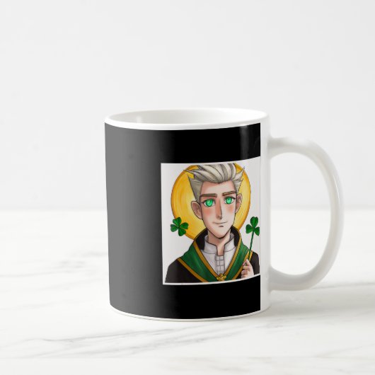 Anime St Patrick Katholic Saint Patrick's Day Mang Kaffeetasse (Rechts)