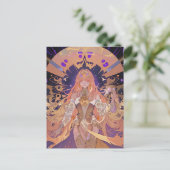 Anime Stains Glass Postkarte (Stehend Vorderseite)