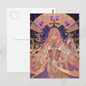 Anime Stains Glass Postkarte (Vorne/Hinten)