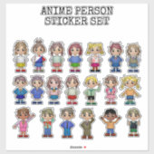 ANIME, STICKER SET (Blatt)