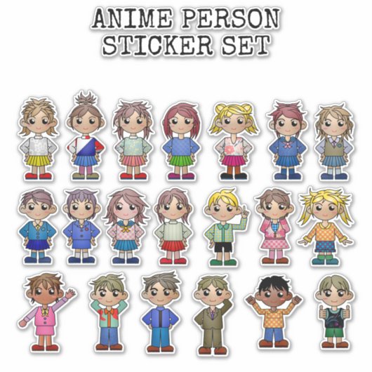 ANIME, STICKER SET (Vorderseite)