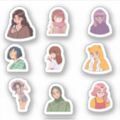 Anime-Stickers Aufkleber (Vorderseite)