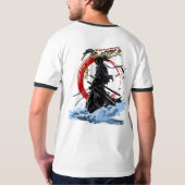 Anime-Stil-Kämpfer | Männer-Ringer T-Shirt (Rückseite)