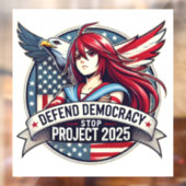 Anime Stopp Project 2025 Fensteraufkleber (Blatt 2)