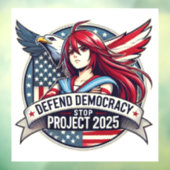 Anime Stopp Project 2025 Fensteraufkleber (Blatt 3)