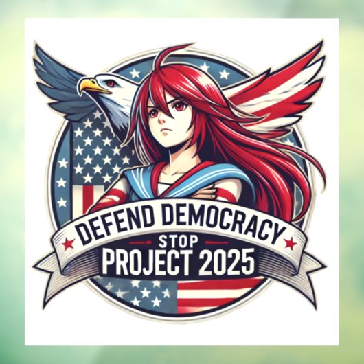 Anime Stopp Project 2025 Fensteraufkleber (Blatt 3)