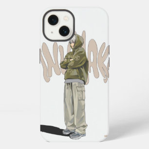 Anime Streetwear: Cooler urbaner Jungen Case iPhone 13 Hülle