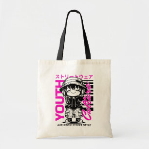 Anime Streetwear für die Jugendkultur Tragetasche