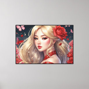 Anime Stretched Canvas Print Leinwanddruck