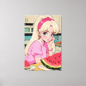 Anime Stretched Canvas Print Leinwanddruck (Vorderseite)