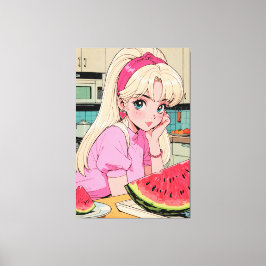 Anime Stretched Canvas Print Leinwanddruck