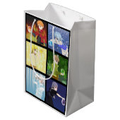 Anime Style Elements Geschenktasche Mittlere Geschenktüte (Rückseite Schrägansicht)
