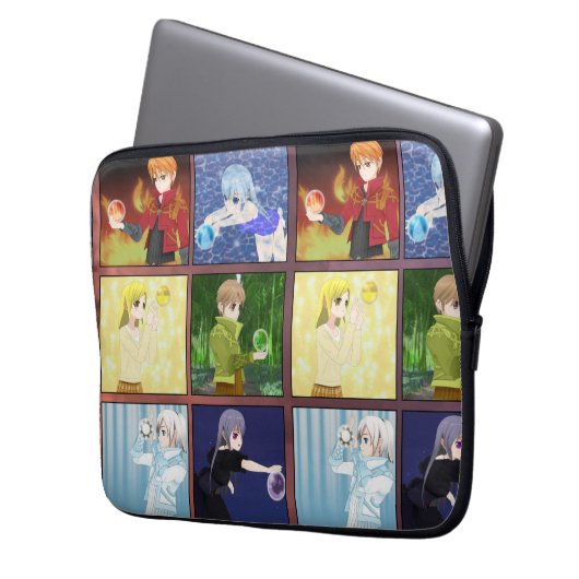Anime Style Elements Laptopschutzhülle (Vorderseite Links)