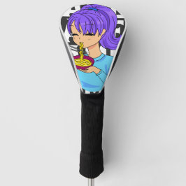 Anime style girl isst Noodles Golf Headcover