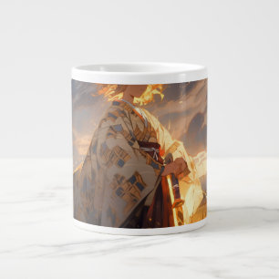 Anime-Style 'Golden Warrior' Künstler-Mug Jumbo-Tasse