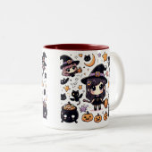 Anime Style Halloween Zweifarbige Tasse (VorderseiteRechts)