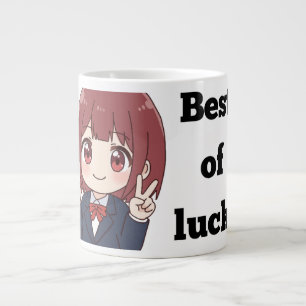 Anime-Style-Jumbo-Tasse "Alles Gute" Jumbo-Tasse