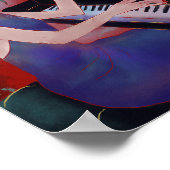 Anime-Style Mädchen spielt Klavier Poster  (Ecke)