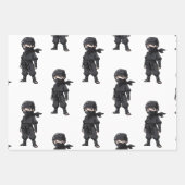 Anime Style Ninja Warrior Boys Birthday Party Geschenkpapier Set (Vorderseite 2)