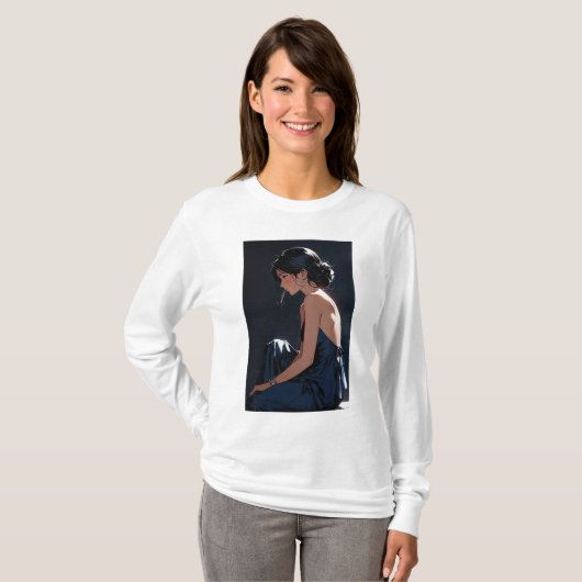 Anime Style Portrait T-Shirt (Vorne ganz)